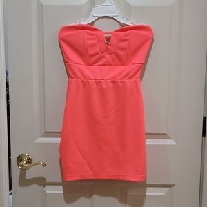 Charlotte Russe Neon Coral Dress sz small